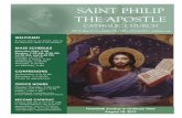 SAINT PHILIP THE APOSTLE · 8/18/2019  · Join us at the Diocesan 50th Anniversary Mass in Ft Worth (pg. 5) THURSDAY, AUGUST 22 The Queenship of Mary 6:30 am, The Kochendorfer Family
