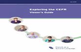 Exploring the CEFR: Viewer's Guide - EduGAINsedugains.ca/resourcesFSL/PDF/ExploringTheCEFR/ExploringTheCEFR_Viewer... · provides educators with common language to discuss second