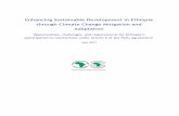 Enhancing Sustainable Development in Ethiopia through ... · Ethiopia has been leading least developed countries in its ambition and level of detail related to its climate change