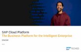 CAA110 - SAP Cloud Platform - he Business Platform for the ...CAA1 - Extend SAP solutions to support your intelligent enterprise CAA2 - Build intelligent business solutions with SAP