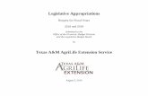 LAR PDF out - Texas A&M University System · 2016-08-10 · 555 Texas A&M AgriLife Extension Service 85th Regular Session, Agency Submission, Version 1 Administrator's Statement The