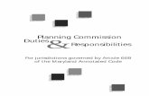 Planning Commission Duties Responsibilities...Planning Commission Duties and Responsibilities CONTENTS Introduction 1 Why Plan? Authority for Planning Relationships, Responsibilities,