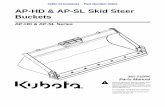 AP-HD & AP-SL Skid Steer Buckets10/10/19 AP-HD & AP-SL Series AP-HD & AP-SL Skid Steer Buckets 381-232PK 11 Section 2: 66" Bucket ComponentsTable of Contents Part Number Index Kubota