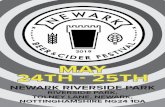 NEWARK RIVERSIDE PARK - Matelot Marketing3 2019 Welcome to the 24th Newark Beer & Cider Festival, proudly organised and staffed by volunteers from the Newark branch of CAMRA (Campaign