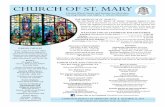 CHURCH OF ST. MARYOct 23, 2016  · ST. MARY PARISH WORSHIPPING SINCE 1911 MASS INTENTIONS SUNDAY, OCTOBER 23 – THIRTIETH SUNDAY IN ORDINARY TIME have two very different styles of