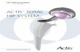 ACTIS TOTAL HIP SYSTEMsynthes.vo.llnwd.net/o16/LLNWMB8/US Mobile/Synthes North...The ACTIS Total Hip System is the first DePuy Synthes Companies of Johnson & Johnson stem specifically