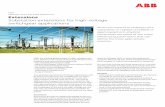 Extensions Substation extensions for high-voltage ... · Extensions Substation extensions for high-voltage switchgear applications When you extend or redesign your substation or replace