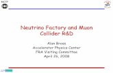 Neutrino Factory and Muon Collider R&DNeutrino Factory and Muon Collider R&D Organization ... The NF gives the best Physics Reach NF PRECISION Sin22 13 Hierarchy CP SPL: 4MW, 1MT H