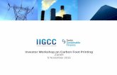 Investor Workshop on Carbon Foot Printing Zürich 5 ... · IIGCC –the collaborative platform for investors on climate change More than 115 members in 9 countries, representing over