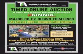 TIMED ONLINE AUCTION - Tauber-Arons, Inc. · KINNIX GROUP LLC –Major CO EX Blown Film Lines Plant Closure BLOWN FILM CO EX LINES Macchi 3-Layer Blown Film Line Macchi TE-503, 450mm