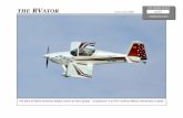 THE RVATOR FIFTH - Van's Aircraft RV-6lbs including the minimal paint, seat cushions, en-gine oil, and coolant. It also has a single strobe installed on the tip of the vertical stabilizer