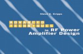 Advanced Techniques in RF Power - SRIJAN (सृजन) TUTORIALS · 2015-08-26 · Advanced techniques in RF power amplifier design / Steve ... In RF Power Amplifiers for Wire-less