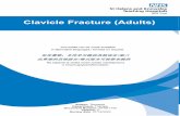 Clavicle Fracture (Adults) Information Leaflets/Clavicle...This is a follow-up leaflet to your recent telephone consultation with the fracture care team explaining the ongoing management