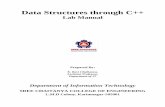Data Structures through C++ Lab Manual · 2012-09-22 · Data Structures through C++ Lab Manual K. Ravi Chythanya - 6 - 4) Inheritance: Inheritance is the process by which objects