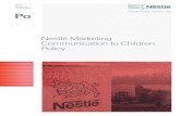 Nestlأ© Marketing Communication to Children Policy 2019-07-14آ  Nestlأ© Marketing Communication to Children