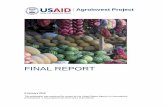 FINAL REPORT...AgroInvest Project FINAL REPORT Contract No. AID-121-C-11-00001 The author’s views expressed in this publication do not necessarily reflect the views of the United