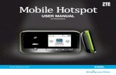 Mobile Hotspot - ZTE USA...Getting Started 1 Table of Contents ii Introduction ZTE Z288L is a 4G hotspot device, working on 1X/HRPD/eHRPD/LTE networks. You can connect your devices