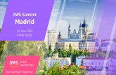 AWS Summit Madrid · 2019-11-12 · AWS Global Summits are free events designed to bring together the cloud computing community to connect, collaborate, and learn about AWS. Over