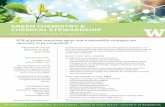 Green Chemistry & ChemiCal stewardship Chem Certificate 2018_2...• The 12 guiding principles of green chemistry • Business drivers and barriers to implementing sustainable practices
