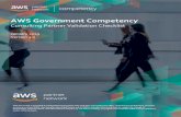 AWS Government Competency - Amazon S3 · AWS Government Competency Consulting Partner Validation Checklist January 2019 Version 3.0 This document is provided for informational purposes