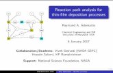 Reaction path analysis for thin-film deposition processesfocapo-cpc.org/pdf/Adomaitis.pdfReaction path analysis for thin- lm deposition processes Raymond A. Adomaitis Chemical Engineering