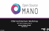 OSM Architecture Workshop...VMware vCD Conn OpenStack Conn AWS Conn ONOS ODL Flood light User Interface Launchpad VNF Package Generator Account Mgr. VNF/NS Catalog Composer OSM Client