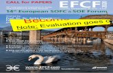 CALL for PAPERS EFCF 2020 · Fuel Cells (SOFC), Solid Oxide Electrolysers (SOE) and Solid Oxide Membrane Reactors (SOMR). Additionally the upcoming issue of CO 2 emission reduction