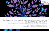 PERIOPERATIVE MANAGEMENT OF PATIENTS …csim.ca/wp-content/uploads/documents/meeting2016...PERIOPERATIVE MANAGEMENT OF PATIENTS WITH RHEUMATOID ARTHRITIS CANADIAN SOCIETY OF INTERNAL
