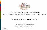 EXPERT EVIDENCE - Australasian Legal Information Institute · • Using the phrase “expert evidence” in a broad sense one can see such evidence being delivered in a ... proper
