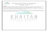Khaitan Public School, Sahibabad Summer HHW, …...Khaitan Public School, Sahibabad Summer HHW, 2018-19 Class – VII English Activity1. Design a book mark measuring 15x5cms and write