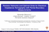 Resistor Networks and Optimal Grids for Electrical ... · Resistor Networks and Optimal Grids for Electrical Impedance Tomography with Partial Boundary Measurements Alexander Mamonov1,