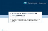 Quality Assurance Handbook...QA Handbook FS English L1&2 First Teaching Sept 2019 /Version 5 Sept 2019/DCL1 Page 4 of 25 Introduction This handbook is effective from 1 September 2019