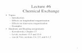 Lecture #6 Chemical Exchange - Stanford Universityweb.stanford.edu/class/rad226b/Lectures/Lecture6-2016-Chemical-Exchange.pdf · Chemical Physics, 44, 4583 (1966). • Liquid water