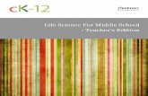 Life Science For Middlea.Review Questions with Sample Answers 8.Points to Consider 9.Lesson Assessment Teaching Strategies Throughout the TE, we will provide numerous examples of strategies