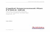 Capital Improvement Plan FY2014-2018 - Augusta Improvement Plans/FY 2014-2018...A Capital Improvement Plan (CIP) is a systematic, organized approach to planning for the expansion or