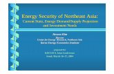Energy Security of Northeast Asia · Energy Security of Northeast Asia: Current State, Energy Demand/Supply Projection and Investment Needs Jinwoo Kim Director Center for Energy Research,