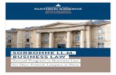 SORBONNE LL.M. BUSINESS LAW...SORBONNE LL.M. BUSINESS LAW Annual Program in Business Law for Non-French Lawyers in Paris Director : Mathias AUDIT, Professor of Private Law LANGUAGE