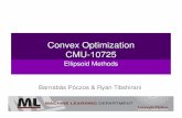 Convex Optimization CMU-10725ryantibs/convexopt-F13/lectures/15-ellipsoid.pdfConvex Optimization CMU-10725 Ellipsoid Methods Barnabás Póczos & Ryan Tibshirani . 2 Outline Linear