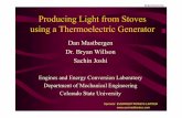 SPECIFICATION Producing Light from Stoves using …everredtronics.com/files/Mastbergen_ETHOS_lighting_power...Producing Light from Stoves using a Thermoelectric Generator Dan Mastbergen