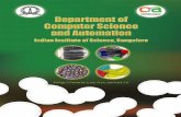 Department of Computer Science and Automation · 2019-07-15 · CSA@IISc The Department of Computer Science and Automation (CSA) was created in 1969 and ever since its inception,