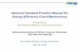 › sites › default › files › NSPM-NASUCA-06-18.… · National Standard Practice Manual for Energy Efficiency ...NSPM Principles 1. Recognize that energy efficiency is a resource.