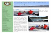 Wyoming Game and Fish Department Sheridan Region August ... · Sheridan Region Monthly Newsletter August 2016 New Faces in the Sheridan Region Cody Bish—Kaycee Game Warden Cody