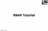 RBar...RBAR Tutorial RBAR Defined RBAR is an element type specific to the Sierra SD physics code and as a result this tutorial is only applicable when using Sierra/SD (Salinas). It