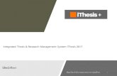 Integrated Thesis & Research Management System ... 2017 - Student_1_4_14.pdf · Integrated Thesis & Research Management System iThesis 2017 ... นิสิตนักศึกษา