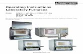 Operating Instructions Laboratory Furnaces · 2019-01-06 · Designated use • All laboratory furnaces are designed for com-mercial use in laboratories. • Furnaces of the LV-series