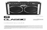 assets.peavey.com · 1998-11-16 · CLASSIC OPERATING GUIDE V TX Seres WARNING TO PREVENT ELECTRICAL SHOCK OR FIRE HAZARD, 00 NOT EXPOSE THIS APPLIANCE TO RAIN OR MOISTURE. BEFORE