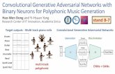 Hao-Wen Dong (Herman) - Convolutional Generative ......stand B-7 Convolutional Generative Adversarial Networks with Binary Neurons for Polyphonic Music Generation Hao-Wen Dong and