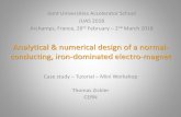 Analytical & numerical design of a normal- conducting, iron-dominated electro-magnet · 2018-11-22 · Analytical & numerical design of a normal-conducting, iron-dominated electro-magnet