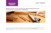 National 4 Practical Woodworking Course Support Notes · Course Support Notes for National 4 Practical Woodworking Course 5 Approaches to learning and teaching Practical Woodworking,