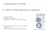 I. Introduction to EPR II. EPR in heterogeneous catalysis• EPR spectra may only be observed in the ground state manifold. Crystal-field splitting and spin-orbit coupling cause large